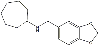 N-(2H-1,3-benzodioxol-5-ylmethyl)cycloheptanamine 구조식 이미지