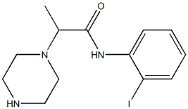 N-(2-iodophenyl)-2-(piperazin-1-yl)propanamide 구조식 이미지