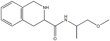 N-(2-methoxy-1-methylethyl)-1,2,3,4-tetrahydroisoquinoline-3-carboxamide 구조식 이미지