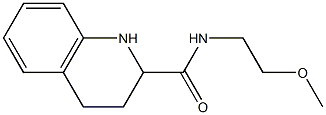 N-(2-methoxyethyl)-1,2,3,4-tetrahydroquinoline-2-carboxamide 구조식 이미지