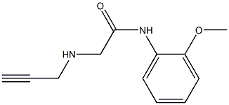 N-(2-methoxyphenyl)-2-(prop-2-yn-1-ylamino)acetamide Structure