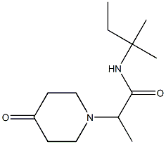 N-(2-methylbutan-2-yl)-2-(4-oxopiperidin-1-yl)propanamide 구조식 이미지