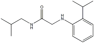 N-(2-methylpropyl)-2-{[2-(propan-2-yl)phenyl]amino}acetamide 구조식 이미지