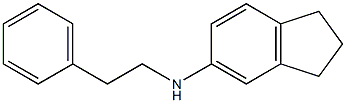 N-(2-phenylethyl)-2,3-dihydro-1H-inden-5-amine 구조식 이미지