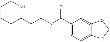 N-(2-piperidin-2-ylethyl)-1,3-benzodioxole-5-carboxamide Structure