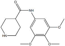 N-(3,4,5-trimethoxyphenyl)piperidine-4-carboxamide 구조식 이미지