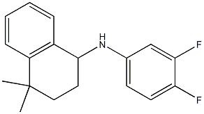 N-(3,4-difluorophenyl)-4,4-dimethyl-1,2,3,4-tetrahydronaphthalen-1-amine 구조식 이미지