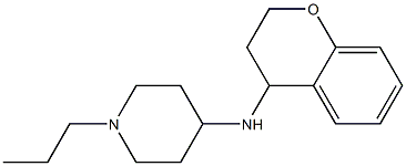 N-(3,4-dihydro-2H-1-benzopyran-4-yl)-1-propylpiperidin-4-amine 구조식 이미지