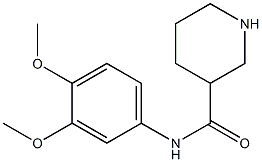 N-(3,4-dimethoxyphenyl)piperidine-3-carboxamide 구조식 이미지