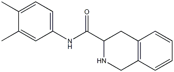 N-(3,4-dimethylphenyl)-1,2,3,4-tetrahydroisoquinoline-3-carboxamide 구조식 이미지