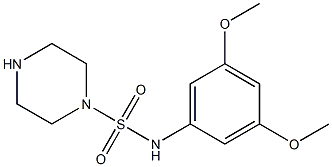 N-(3,5-dimethoxyphenyl)piperazine-1-sulfonamide Structure