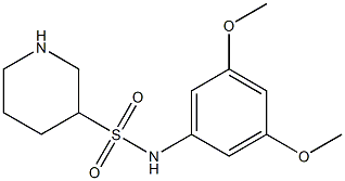 N-(3,5-dimethoxyphenyl)piperidine-3-sulfonamide 구조식 이미지