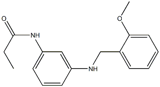 N-(3-{[(2-methoxyphenyl)methyl]amino}phenyl)propanamide 구조식 이미지