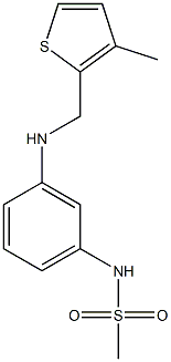 N-(3-{[(3-methylthiophen-2-yl)methyl]amino}phenyl)methanesulfonamide Structure