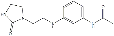 N-(3-{[2-(2-oxoimidazolidin-1-yl)ethyl]amino}phenyl)acetamide 구조식 이미지