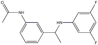 N-(3-{1-[(3,5-difluorophenyl)amino]ethyl}phenyl)acetamide Structure