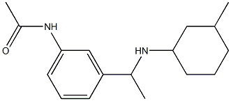 N-(3-{1-[(3-methylcyclohexyl)amino]ethyl}phenyl)acetamide Structure