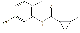 N-(3-amino-2,6-dimethylphenyl)-2-methylcyclopropanecarboxamide 구조식 이미지