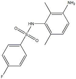 N-(3-amino-2,6-dimethylphenyl)-4-fluorobenzenesulfonamide Structure