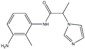 N-(3-amino-2-methylphenyl)-2-(1H-imidazol-1-yl)propanamide 구조식 이미지