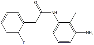 N-(3-amino-2-methylphenyl)-2-(2-fluorophenyl)acetamide 구조식 이미지