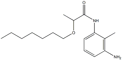 N-(3-amino-2-methylphenyl)-2-(heptyloxy)propanamide 구조식 이미지