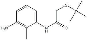 N-(3-amino-2-methylphenyl)-2-(tert-butylsulfanyl)acetamide 구조식 이미지