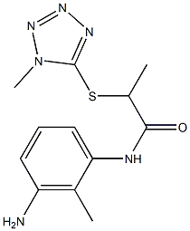 N-(3-amino-2-methylphenyl)-2-[(1-methyl-1H-1,2,3,4-tetrazol-5-yl)sulfanyl]propanamide Structure