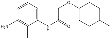 N-(3-amino-2-methylphenyl)-2-[(4-methylcyclohexyl)oxy]acetamide 구조식 이미지