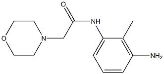 N-(3-amino-2-methylphenyl)-2-morpholin-4-ylacetamide Structure