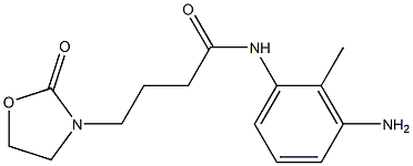 N-(3-amino-2-methylphenyl)-4-(2-oxo-1,3-oxazolidin-3-yl)butanamide Structure