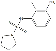 N-(3-amino-2-methylphenyl)pyrrolidine-1-sulfonamide 구조식 이미지