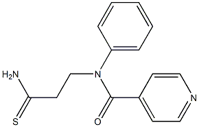 N-(3-amino-3-thioxopropyl)-N-phenylisonicotinamide Structure