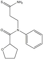 N-(3-amino-3-thioxopropyl)-N-phenyltetrahydrofuran-2-carboxamide Structure