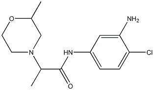 N-(3-amino-4-chlorophenyl)-2-(2-methylmorpholin-4-yl)propanamide Structure