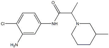 N-(3-amino-4-chlorophenyl)-2-(3-methylpiperidin-1-yl)propanamide Structure