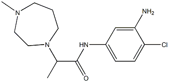 N-(3-amino-4-chlorophenyl)-2-(4-methyl-1,4-diazepan-1-yl)propanamide 구조식 이미지