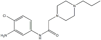 N-(3-amino-4-chlorophenyl)-2-(4-propylpiperazin-1-yl)acetamide Structure