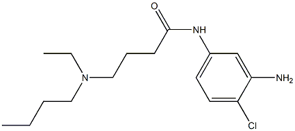 N-(3-amino-4-chlorophenyl)-4-[butyl(ethyl)amino]butanamide 구조식 이미지