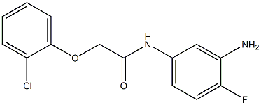 N-(3-amino-4-fluorophenyl)-2-(2-chlorophenoxy)acetamide 구조식 이미지