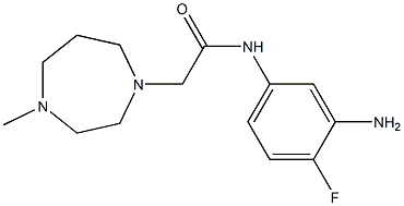 N-(3-amino-4-fluorophenyl)-2-(4-methyl-1,4-diazepan-1-yl)acetamide Structure