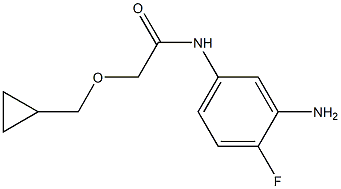 N-(3-amino-4-fluorophenyl)-2-(cyclopropylmethoxy)acetamide Structure