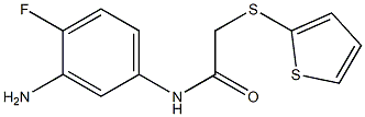 N-(3-amino-4-fluorophenyl)-2-(thiophen-2-ylsulfanyl)acetamide Structure