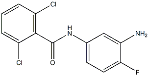 N-(3-amino-4-fluorophenyl)-2,6-dichlorobenzamide 구조식 이미지