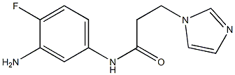 N-(3-amino-4-fluorophenyl)-3-(1H-imidazol-1-yl)propanamide Structure