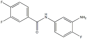 N-(3-amino-4-fluorophenyl)-3,4-difluorobenzamide 구조식 이미지