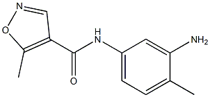 N-(3-amino-4-methylphenyl)-5-methylisoxazole-4-carboxamide 구조식 이미지