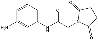 N-(3-aminophenyl)-2-(2,5-dioxopyrrolidin-1-yl)acetamide 구조식 이미지