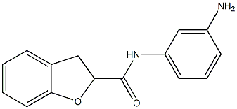 N-(3-aminophenyl)-2,3-dihydro-1-benzofuran-2-carboxamide 구조식 이미지