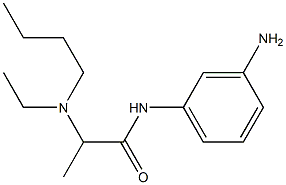 N-(3-aminophenyl)-2-[butyl(ethyl)amino]propanamide 구조식 이미지